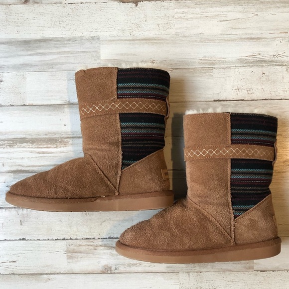 Minnetonka Fairmont Boots - Sheepskin Lined Size 6 - Picture 5 of 7